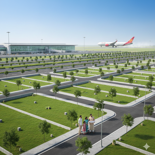 Residential plots near Indore Airport with strong connectivity and future growth potential